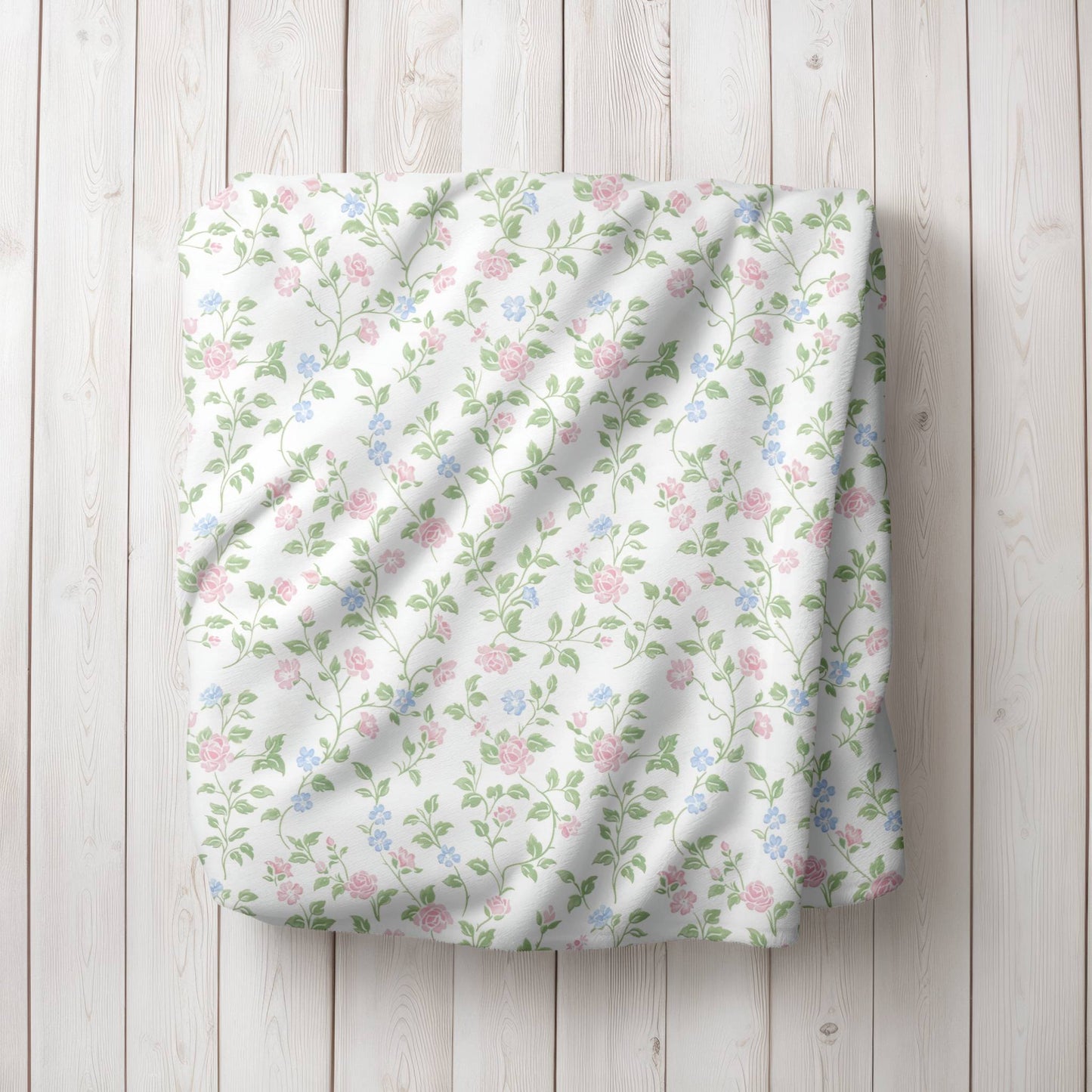English Rose Floral Blanket