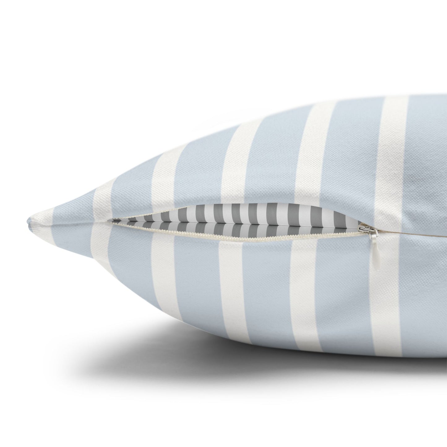 Blue Stripe Pillow Cover – Soft Classic Stripe Decorative Cushion