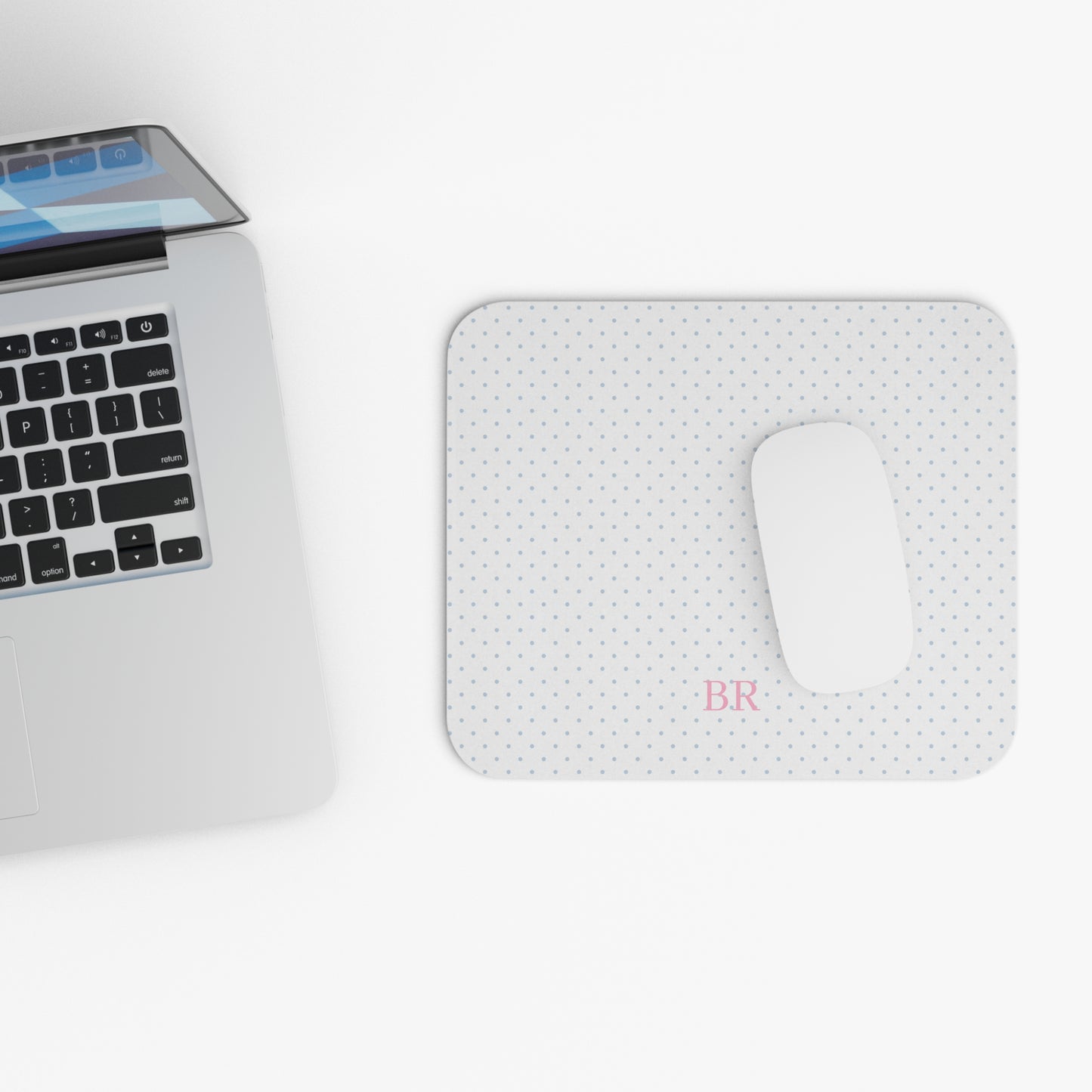 Personalized Polka Dot Mouse Pad
