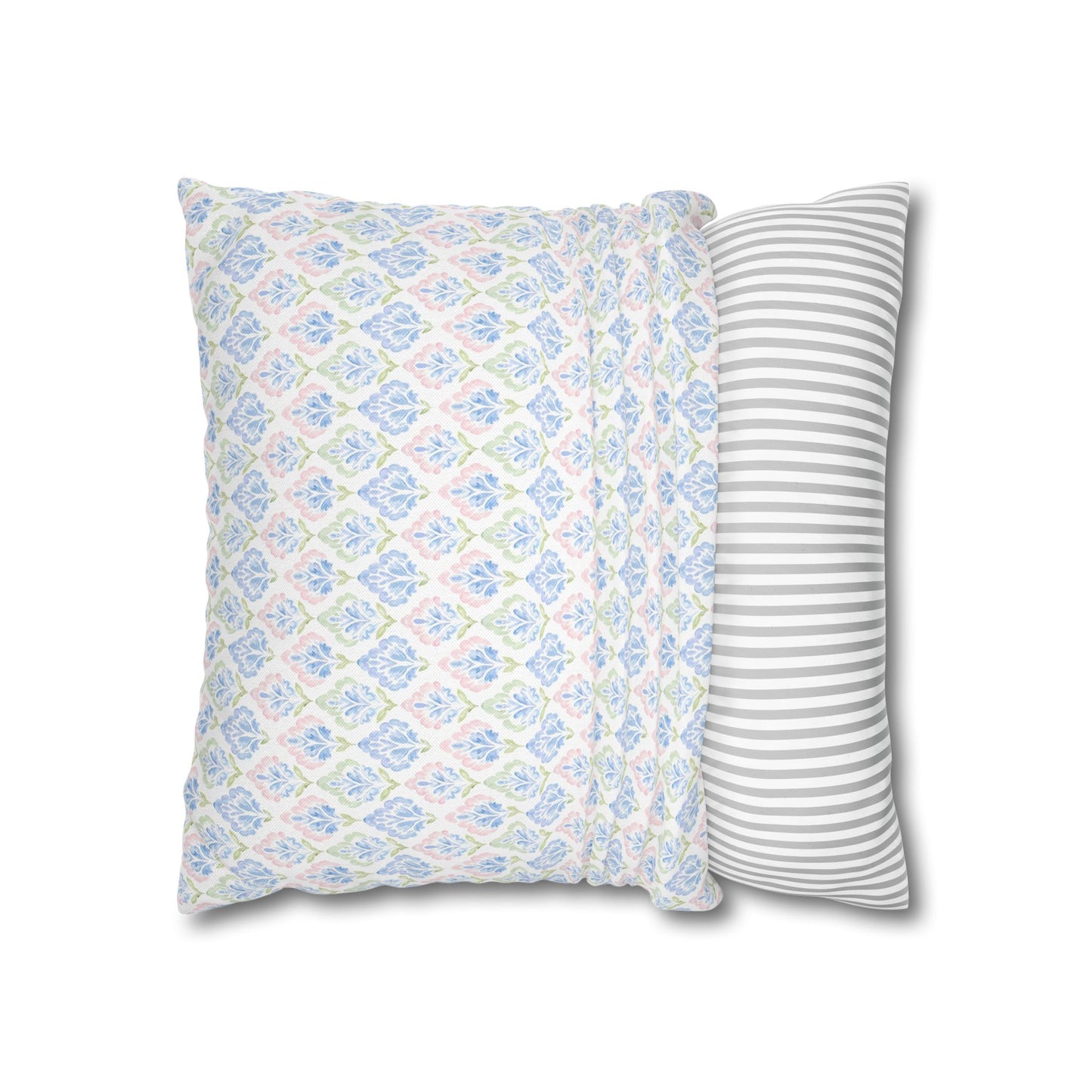 Pastel Damask Vintage Pillow Cover- Soft Pastel Accent Cushion