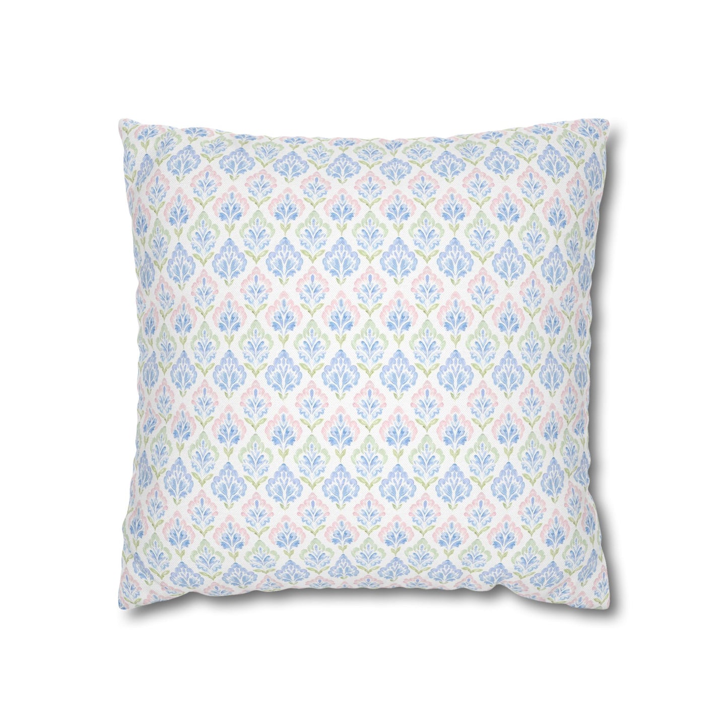 Pastel Damask Vintage Pillow Cover- Soft Pastel Accent Cushion