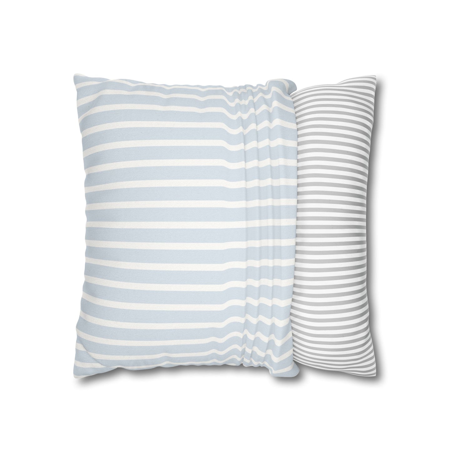 Blue Stripe Pillow Cover – Soft Classic Stripe Decorative Cushion
