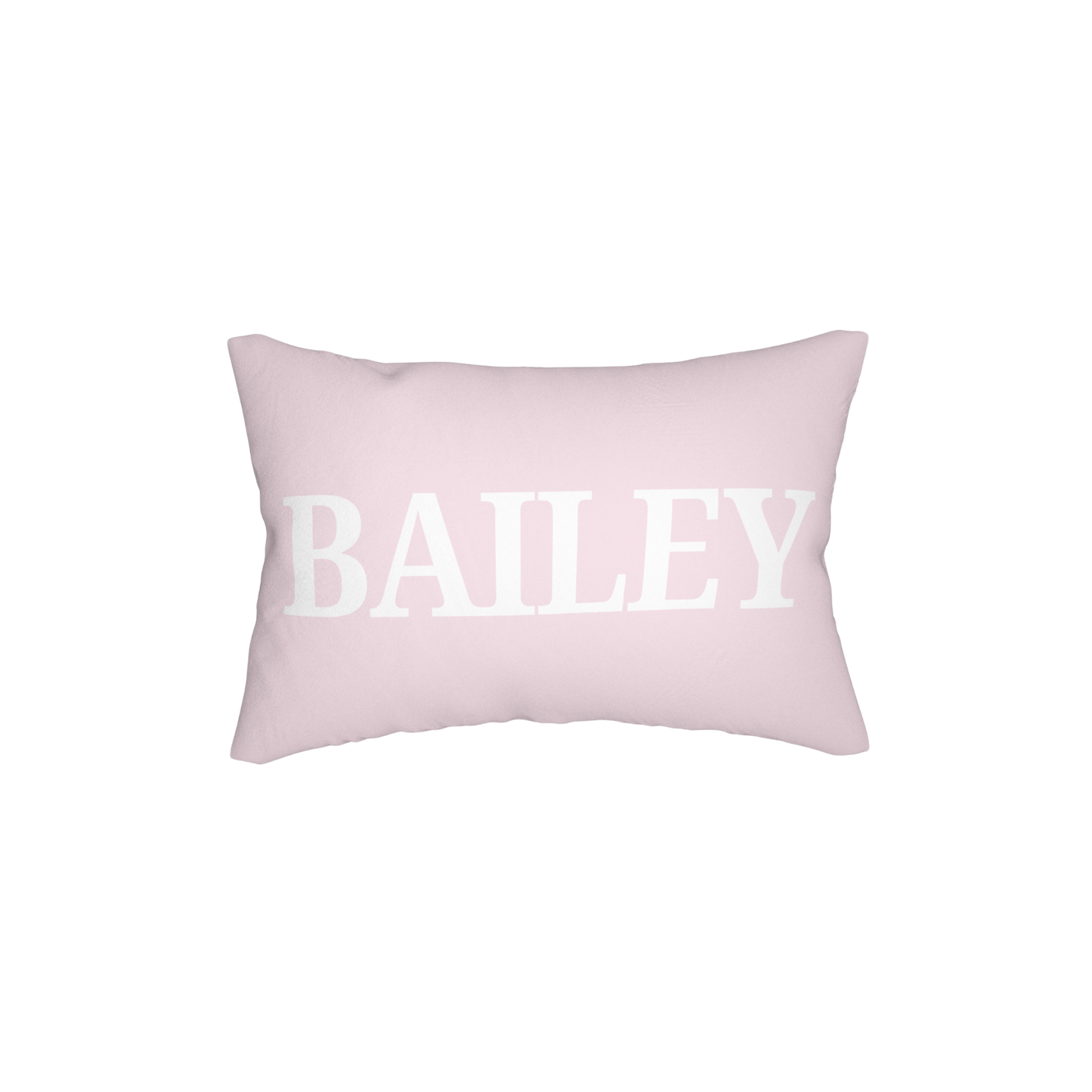 Personalized Pink Lumbar Pillow