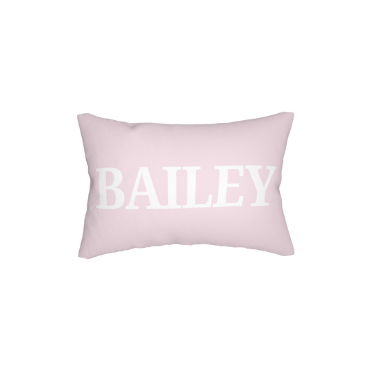 Personalized Pink Lumbar Pillow