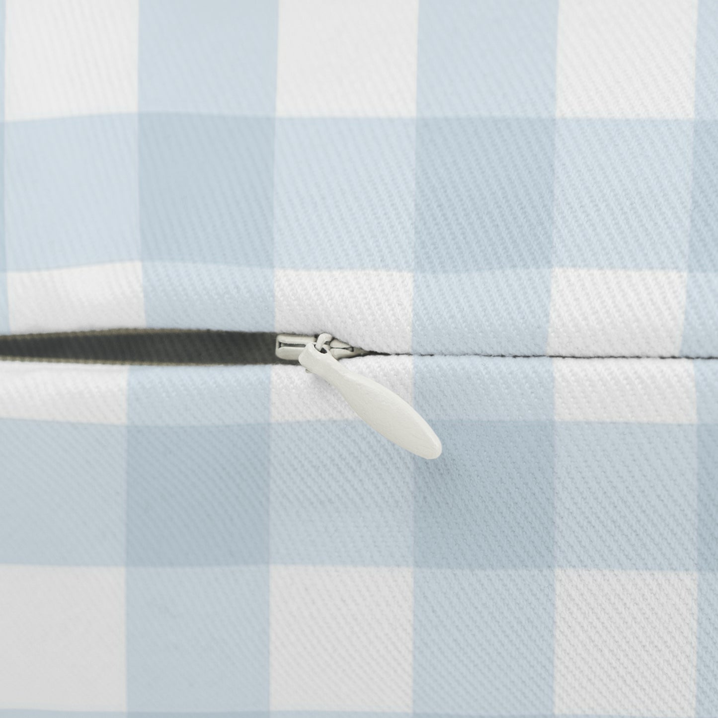 Blue gingham Lumbar Pillow