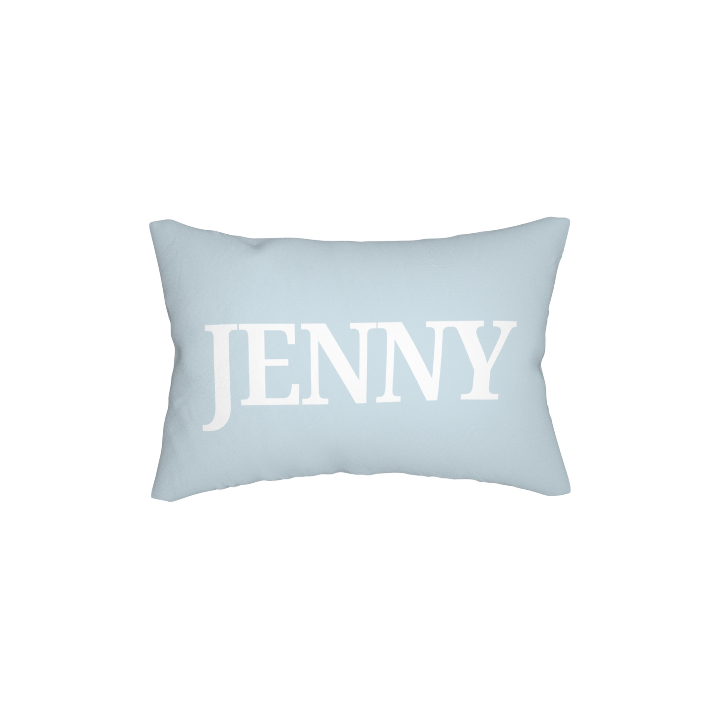 Personalized Blue Lumbar Pillow