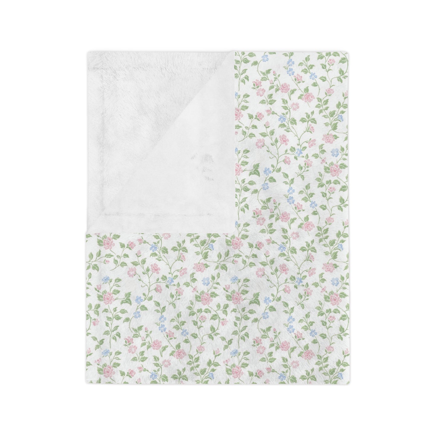 English Rose Floral Blanket
