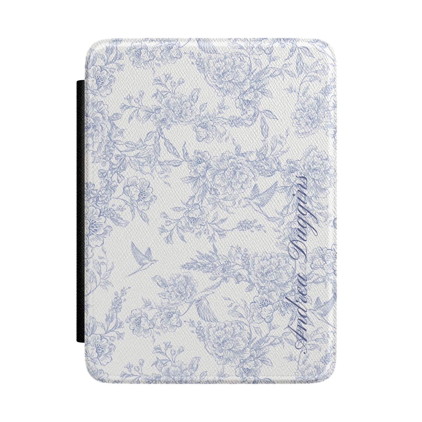 Personalized Blue Floral Toile Kindle Case