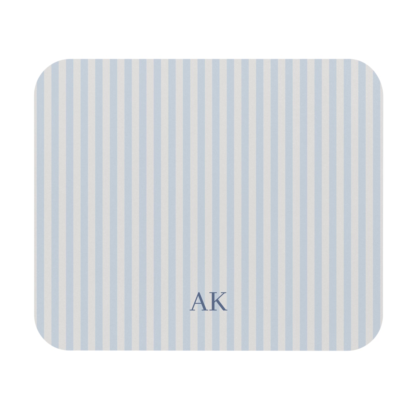 Personalized Blue Stripe Mouse Pad