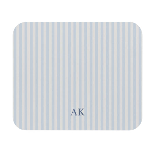 Personalized Blue Stripe Mouse Pad