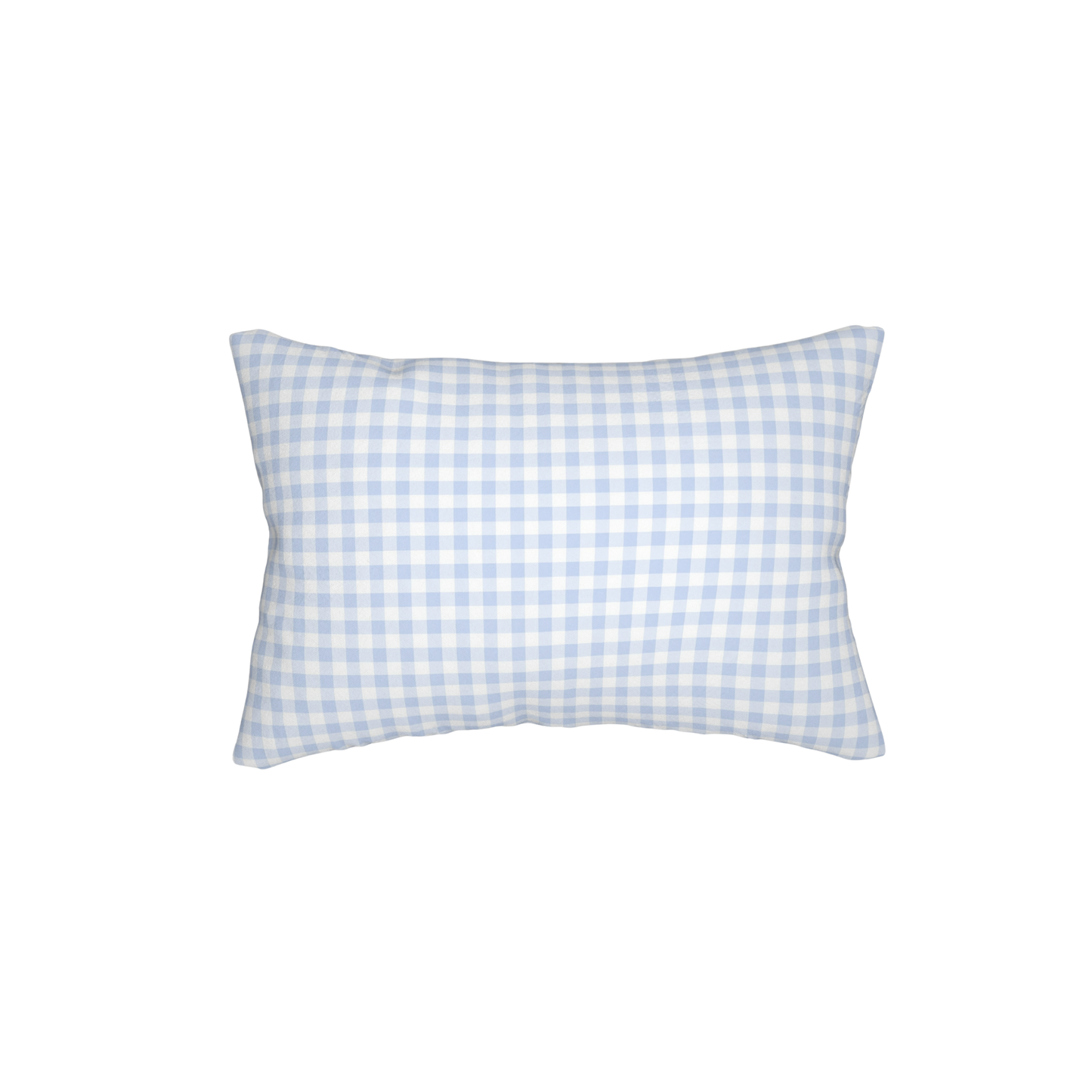 Blue gingham Lumbar Pillow
