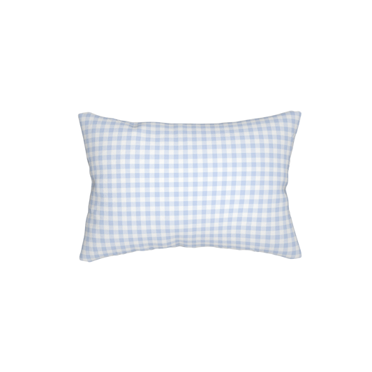 Blue gingham Lumbar Pillow