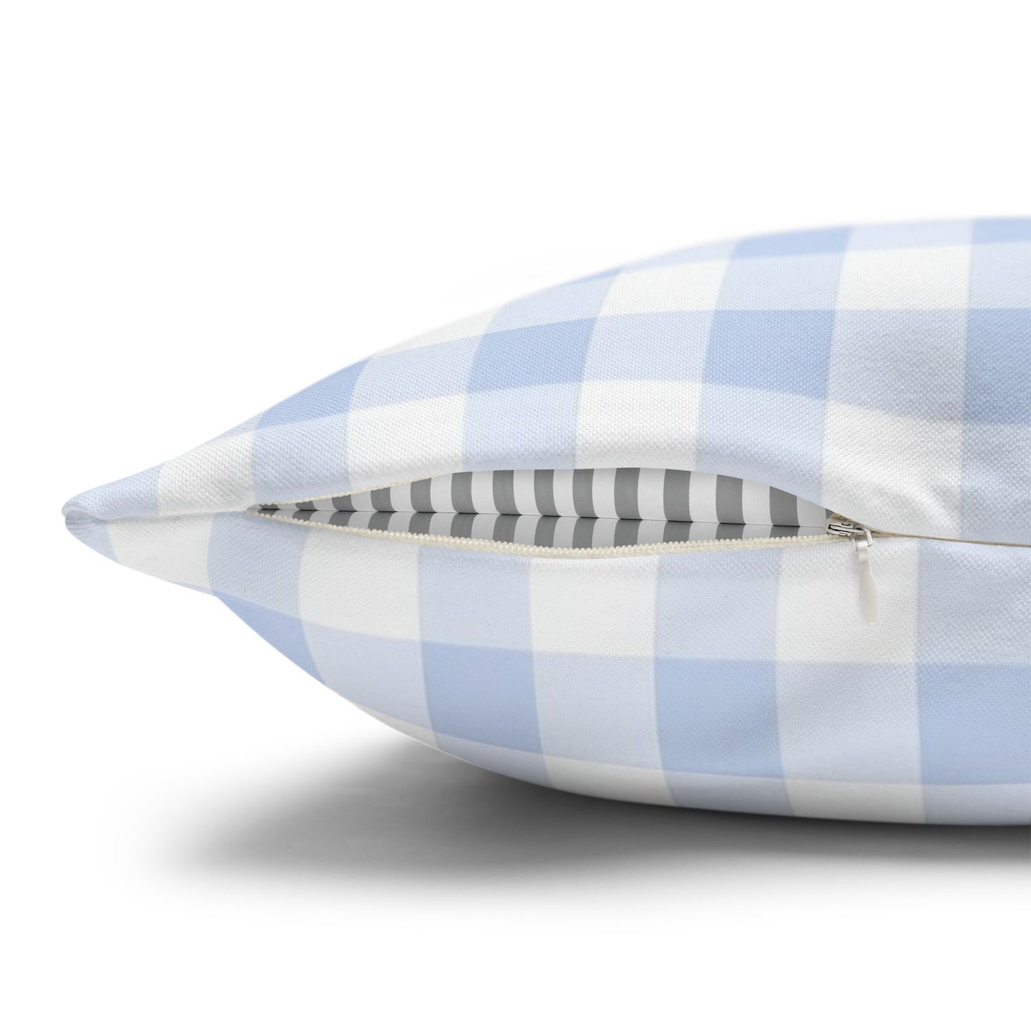 Blue Gingham Pillow Cover