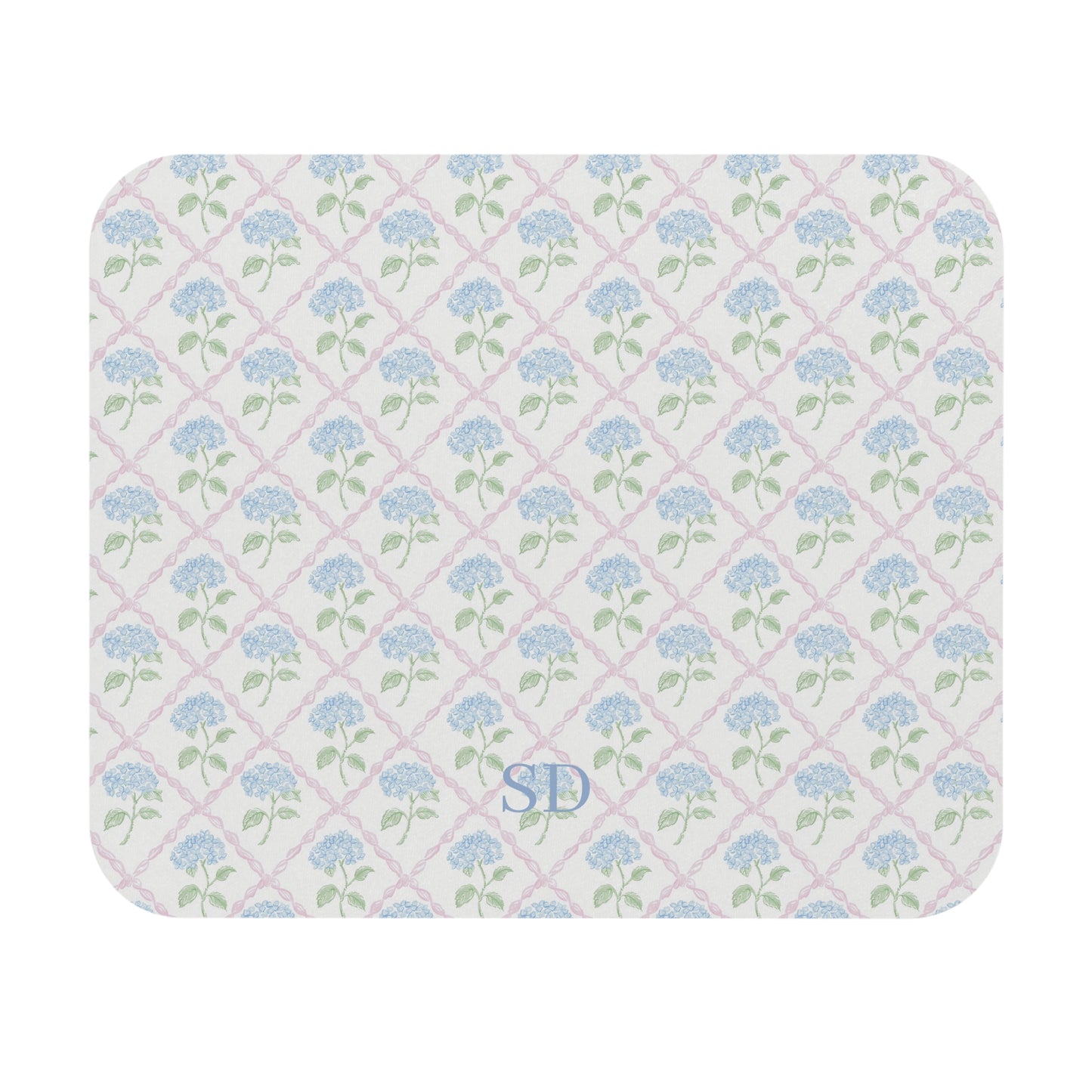 Personalized Hydrangea Mouse Pad