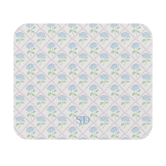 Personalized Hydrangea Mouse Pad