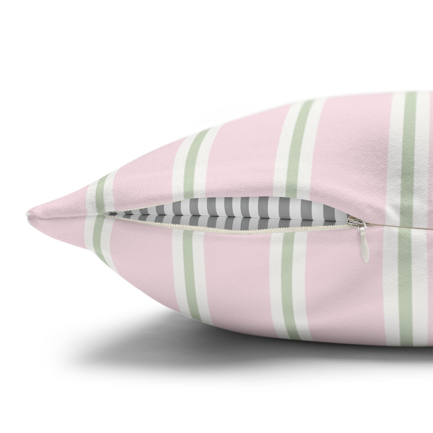 Pink Stripe Pillow Cover – Soft Classic Stripe Decorative Cushion