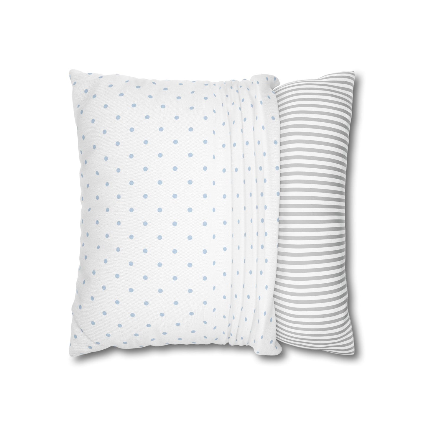 Blue Polka Dot Pillow Cover