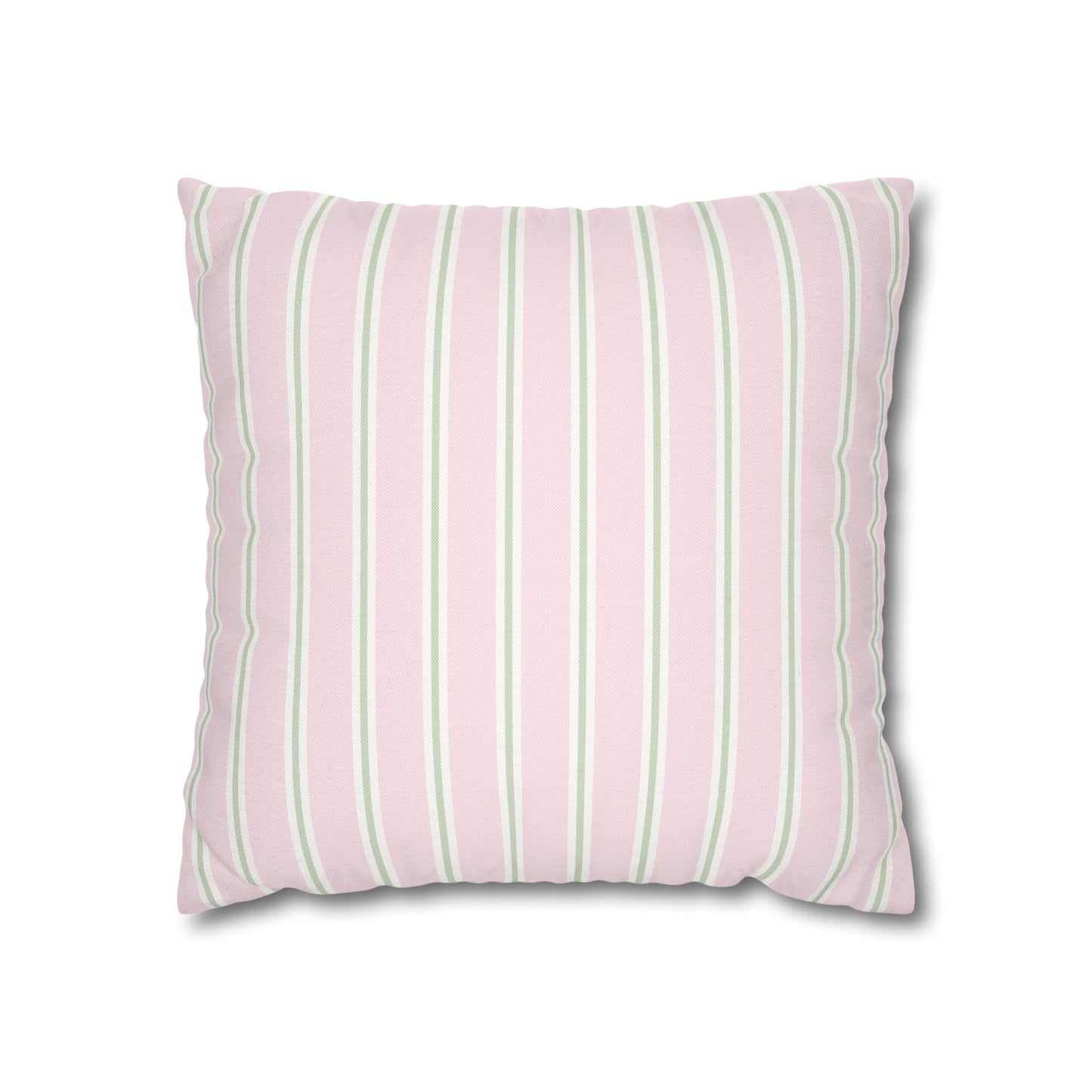 Pink Stripe Pillow Cover – Soft Classic Stripe Decorative Cushion