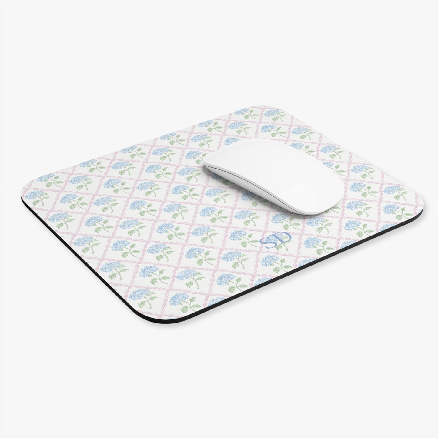 Personalized Hydrangea Mouse Pad
