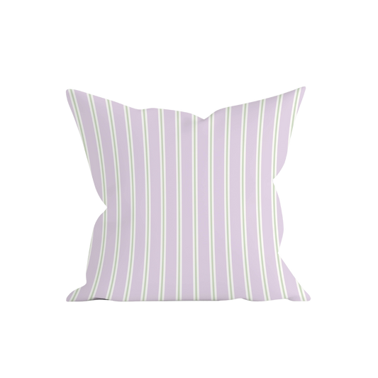 Lavender & Sage Stripe Pillowcase