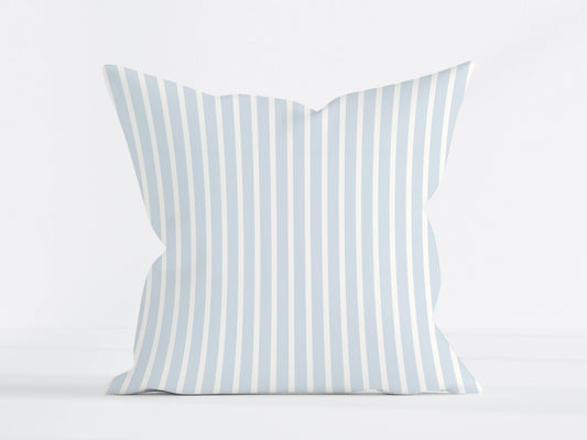 Blue Stripe Pillow Cover – Soft Classic Stripe Decorative Cushion