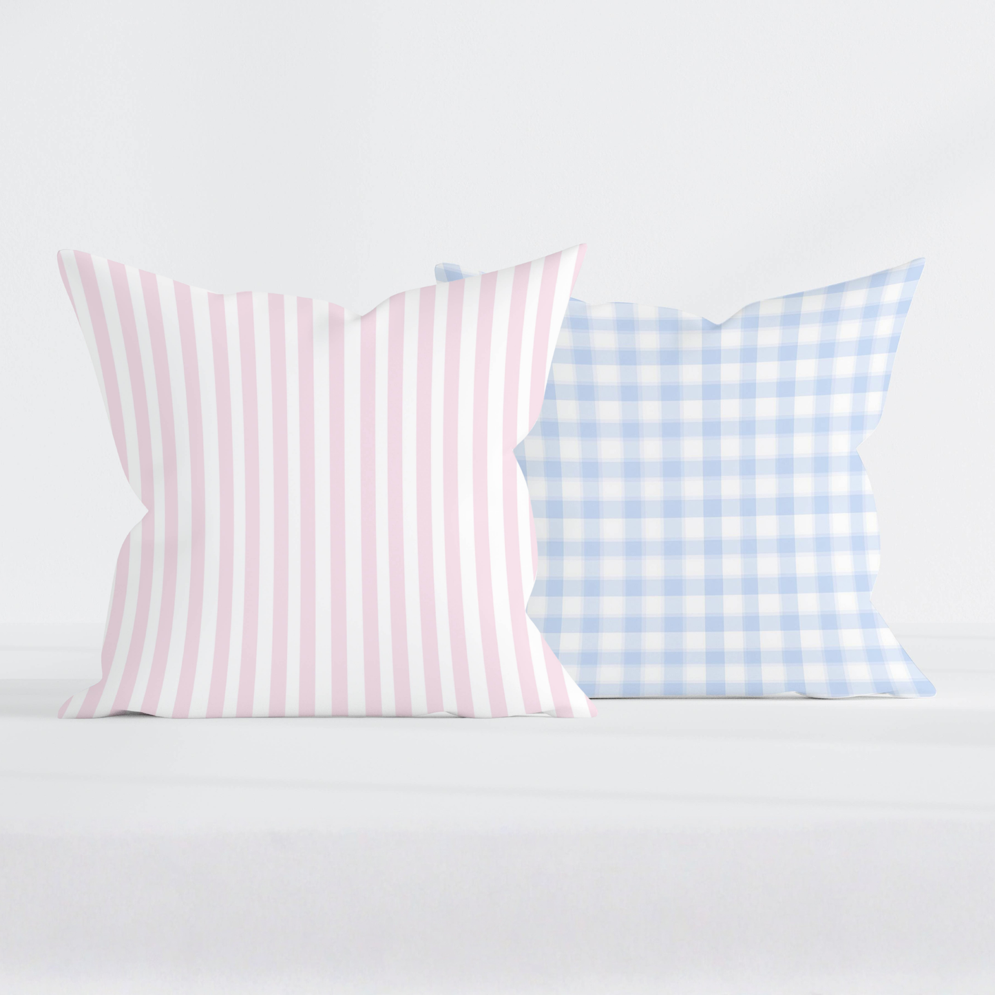Pink Striped Pillow Cover