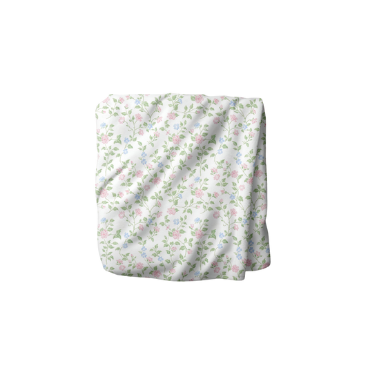 English Rose Floral Blanket
