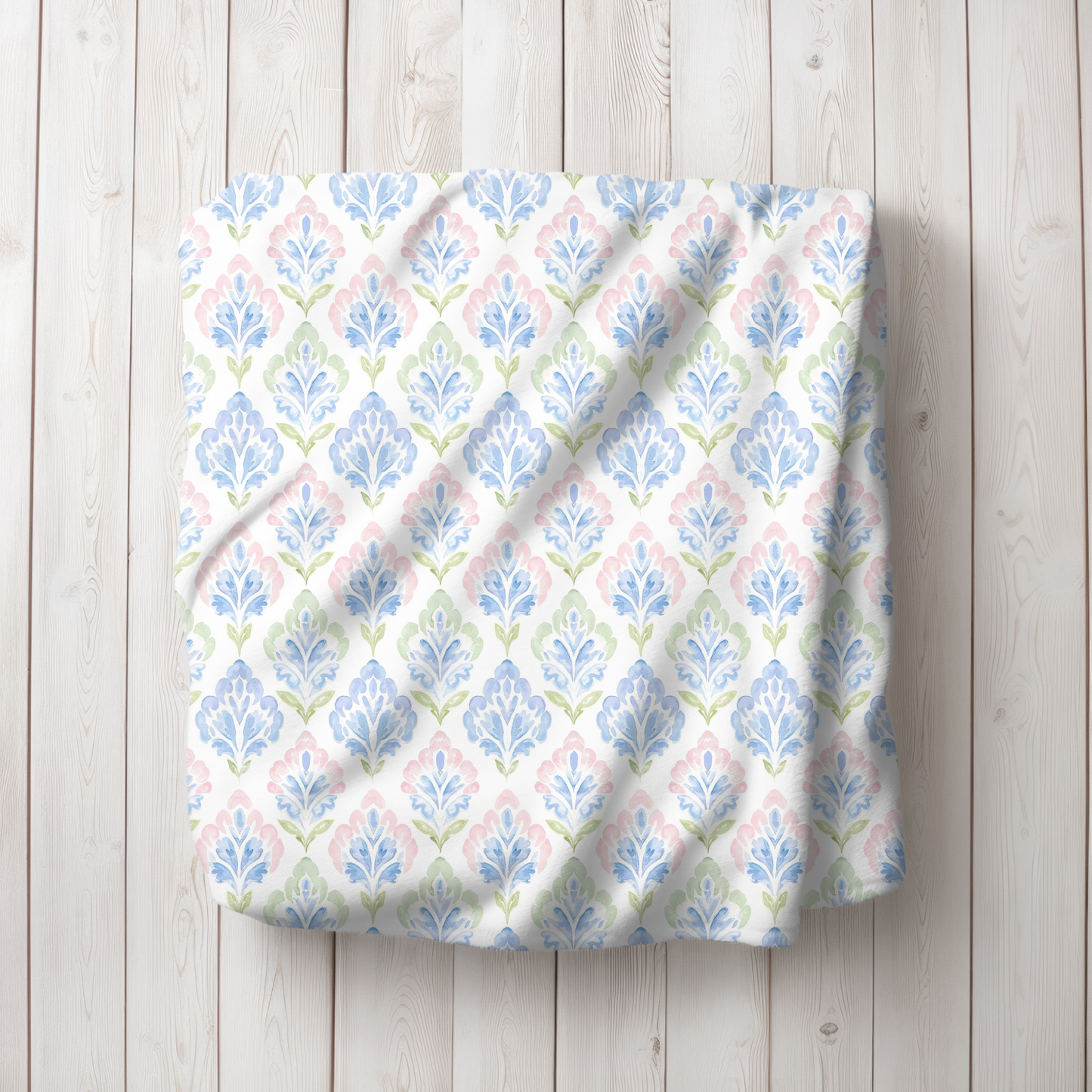 Pastel Damask Blanket