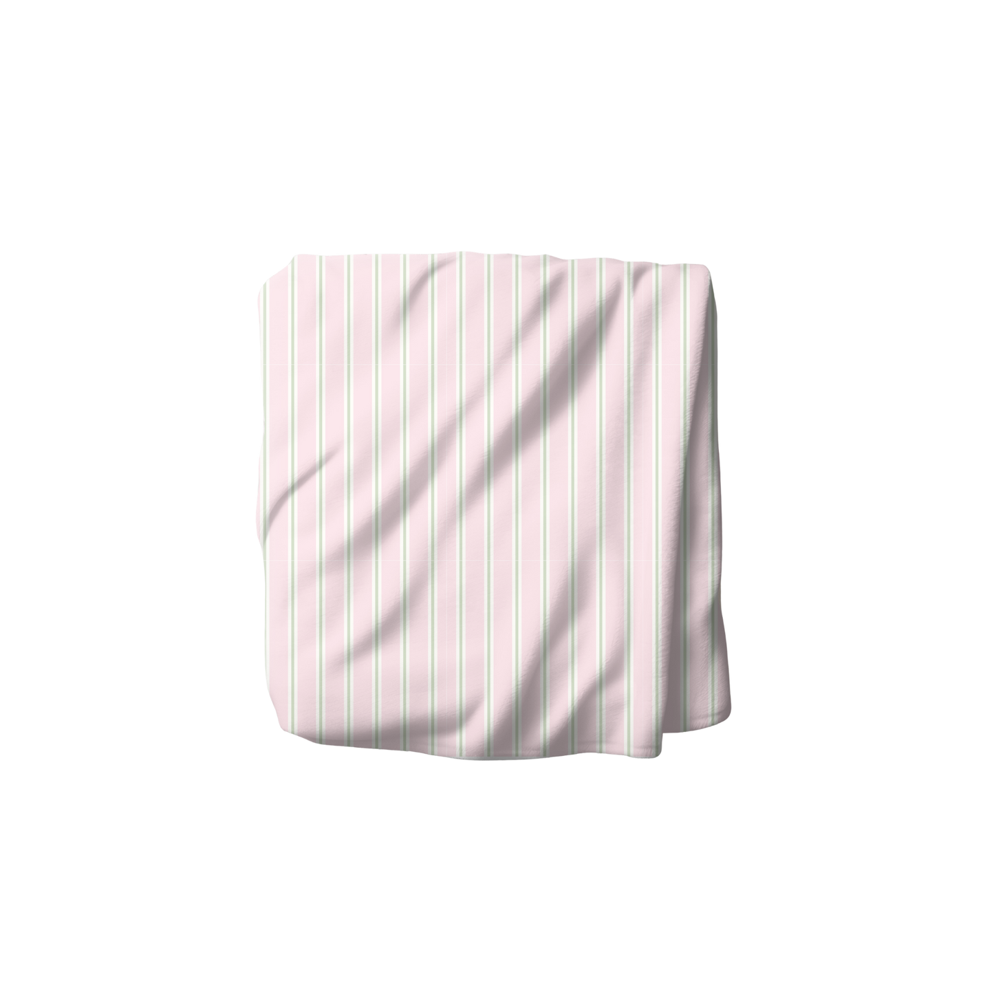 Pink &Sage Stripe Blanket