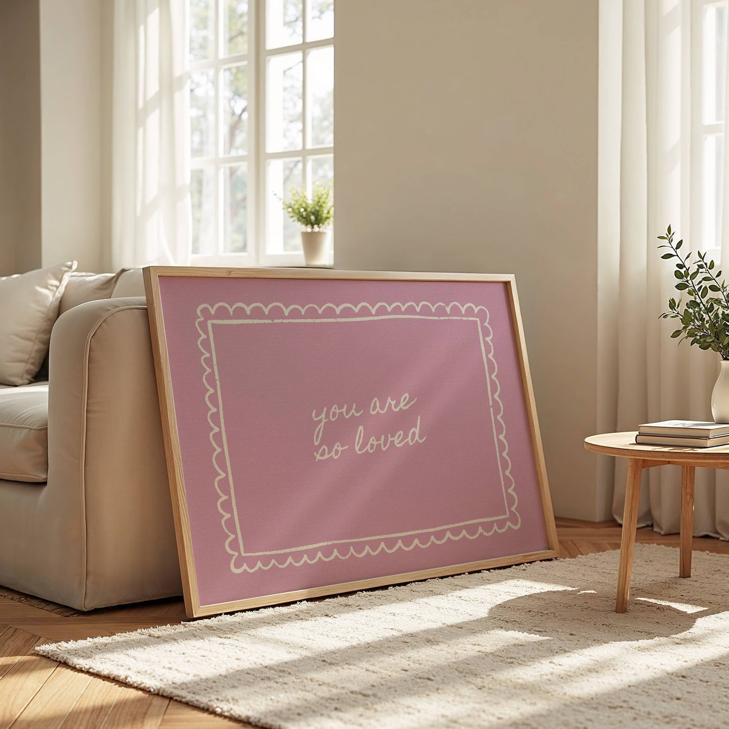 You Are So Loved Wall Art Print