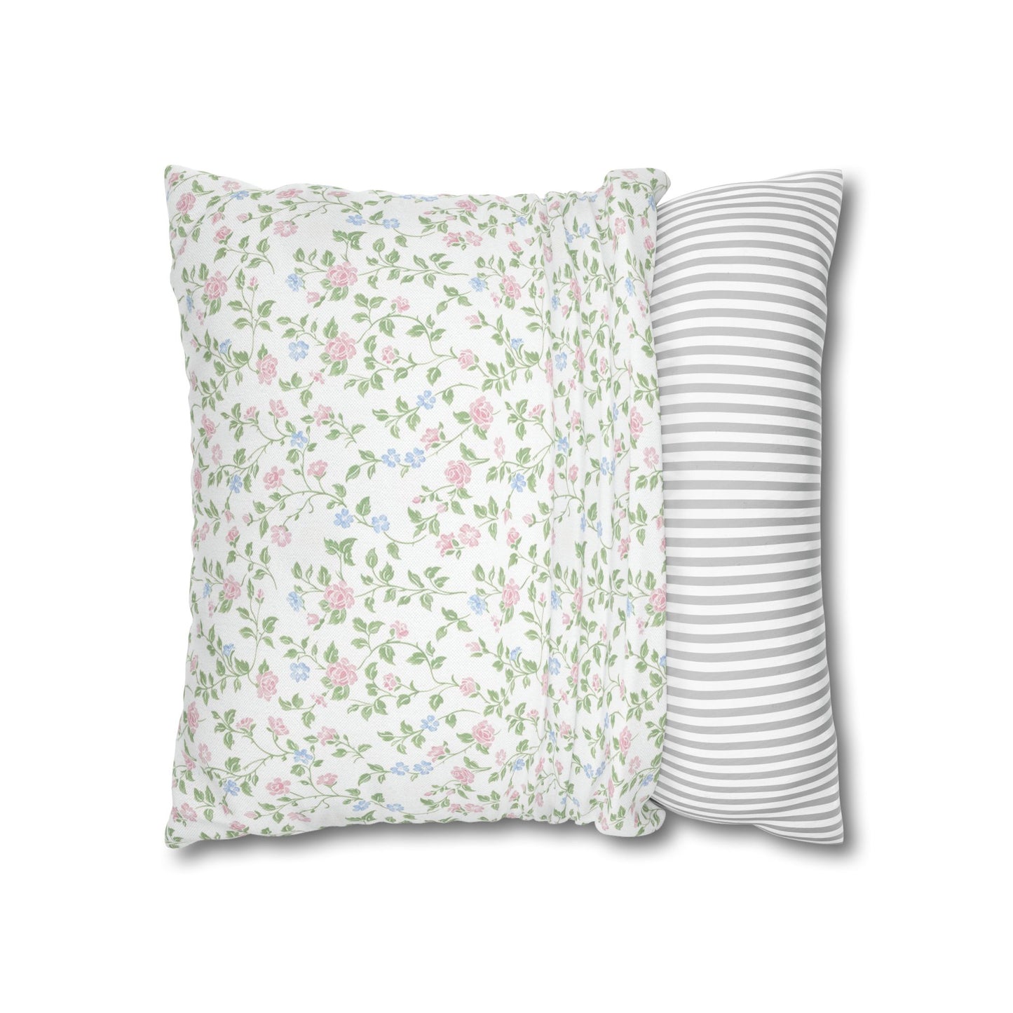 English Rose Floral Pillow Cover