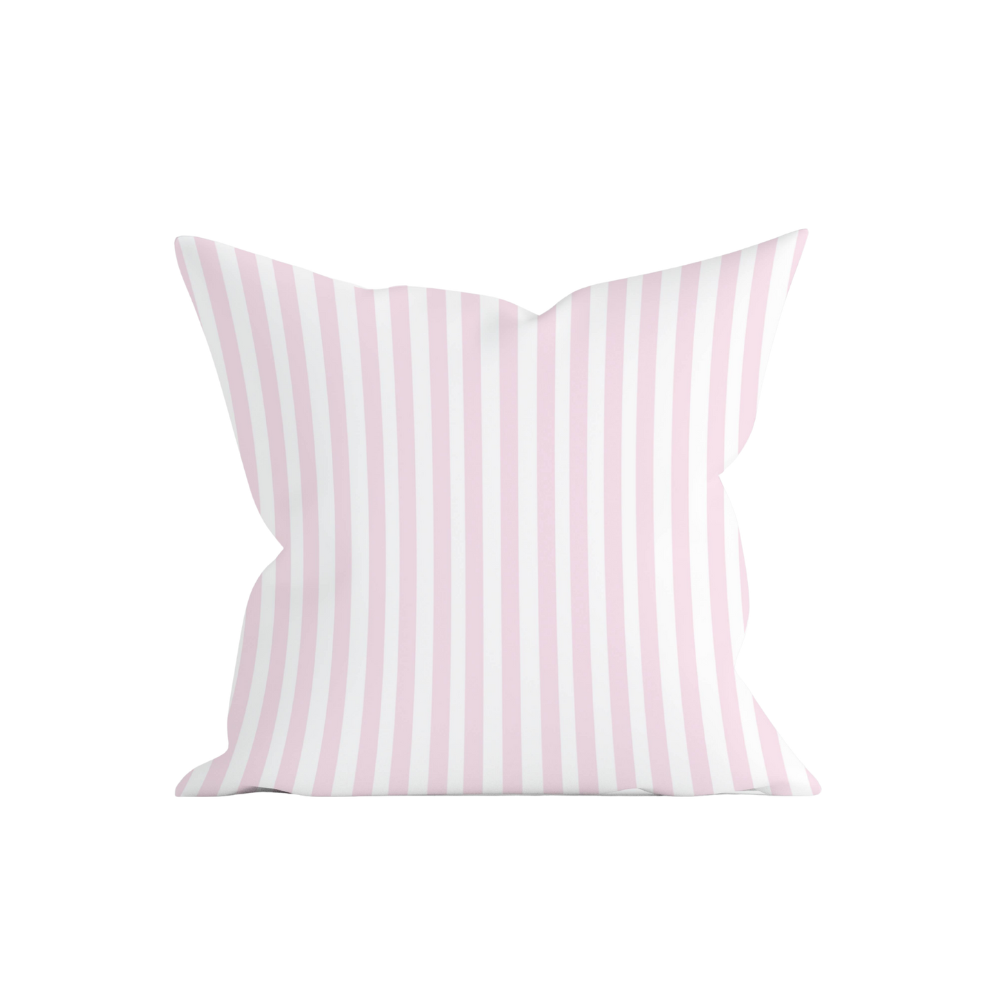 Pink Striped Pillow Cover