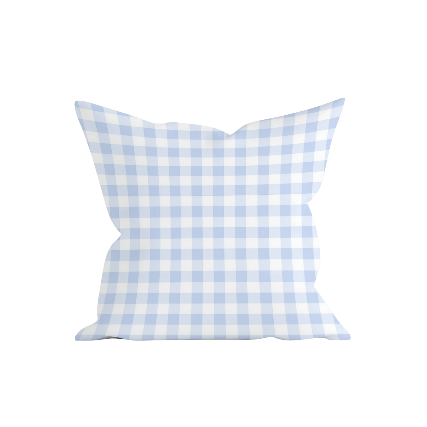 Blue Gingham Pillow Cover