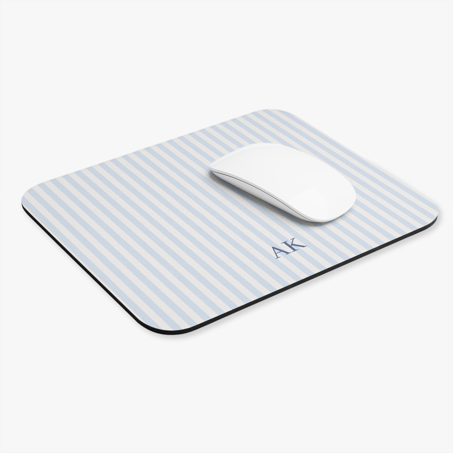 Personalized Blue Stripe Mouse Pad