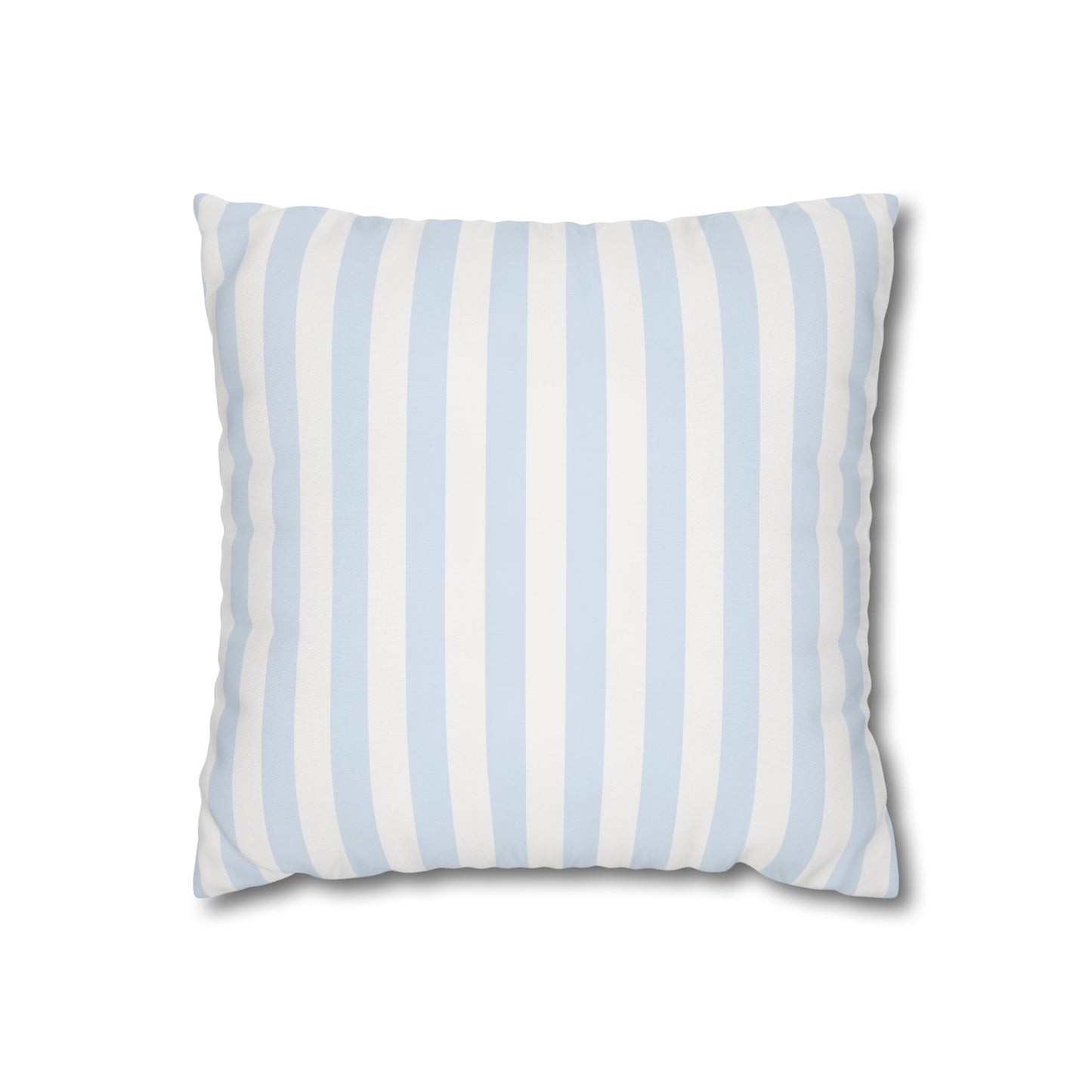 Blue Stripe Vintage Pillow Cover – Classic Preppy Accent Cushion
