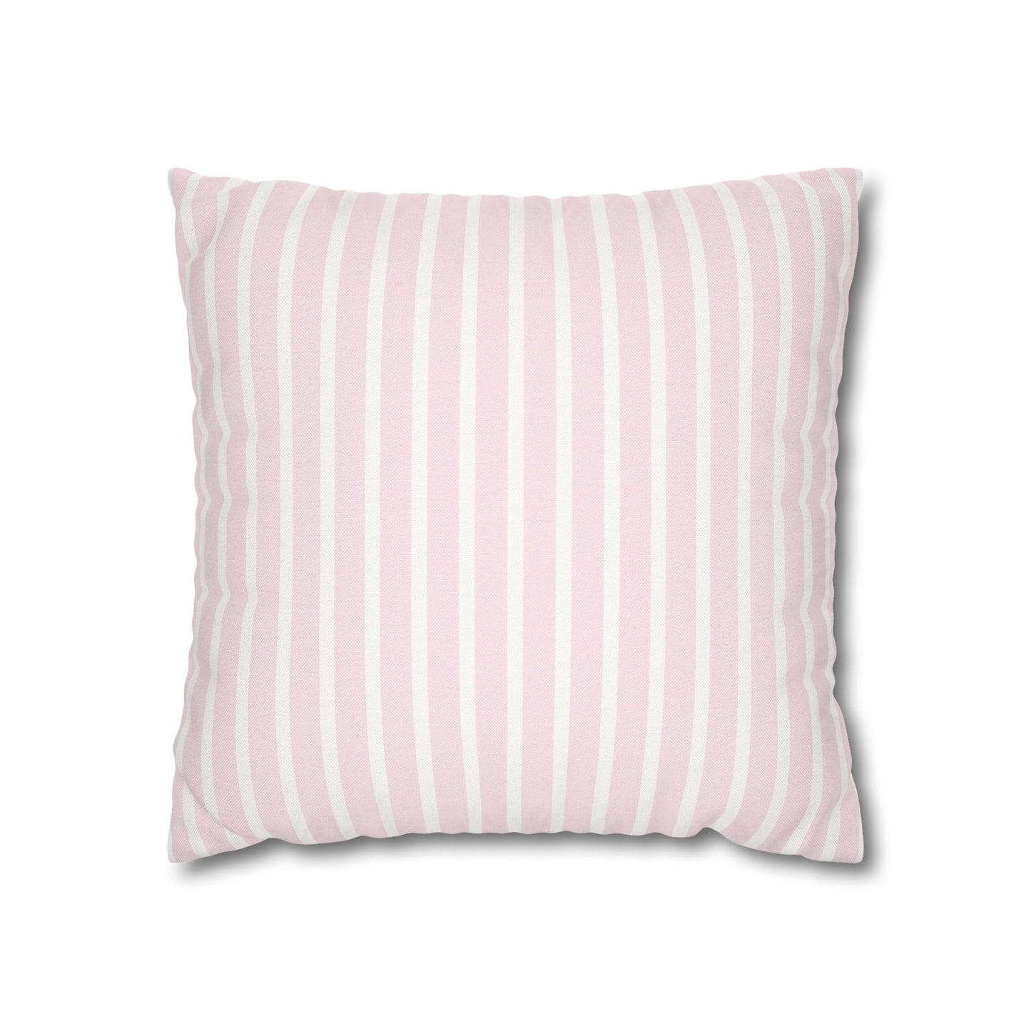 Soft Pink Stripe Pillow Cover – Classic Preppy Decorative Cushion