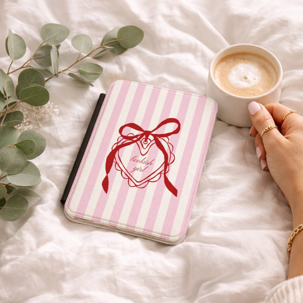 Pink Bookish Girl Kindle Case