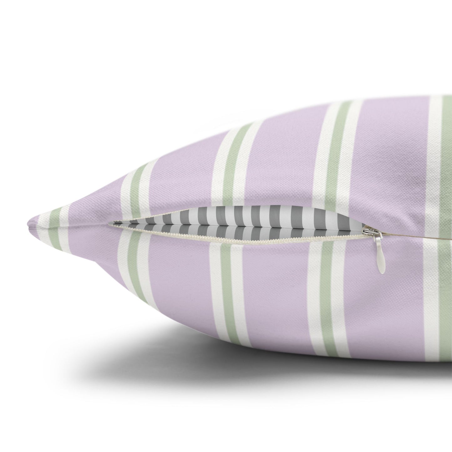 Lavender & Sage Stripe Pillowcase