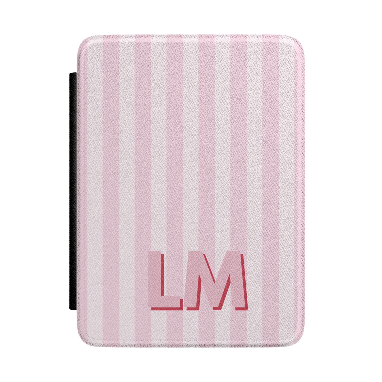 Pink Stripe Monogram Kindle Case