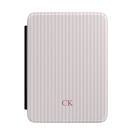 Personalized Pink Stripe Kindle Case