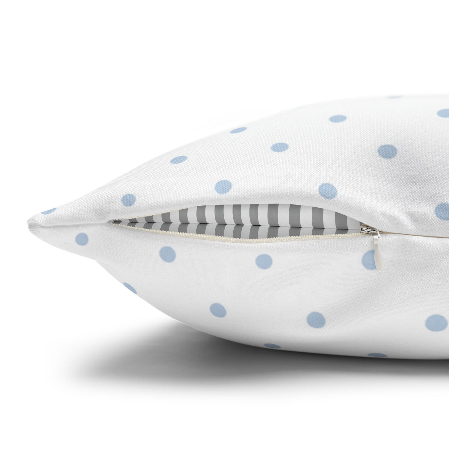 Blue Polka Dot Pillow Cover