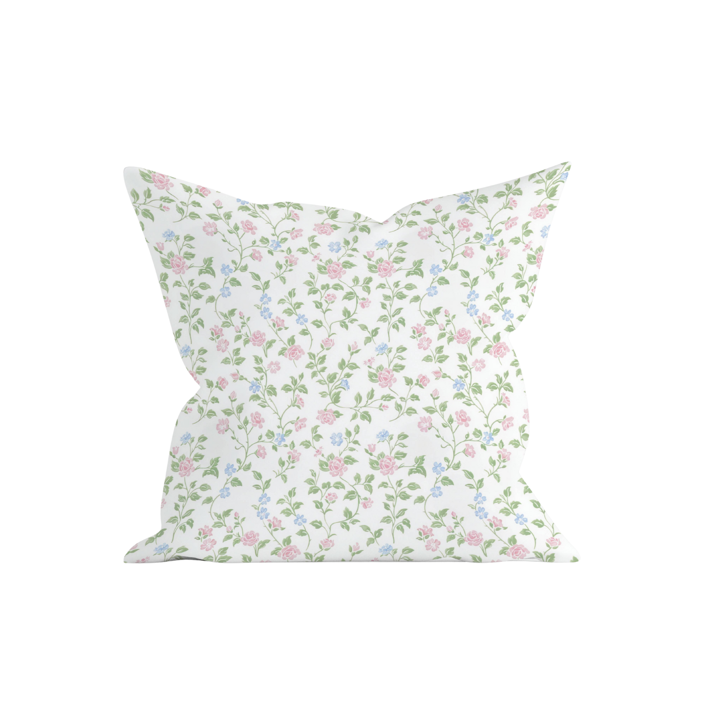 English Rose Floral Pillow Cover
